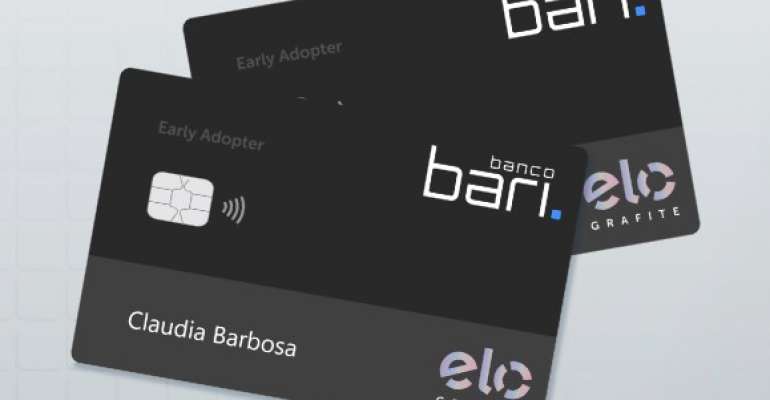 Dois cartões pretos do banco Bari