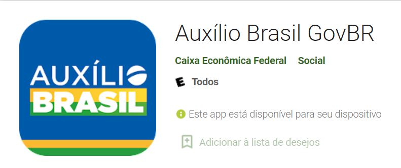 Ícone do aplicativo Auxílio Brasil