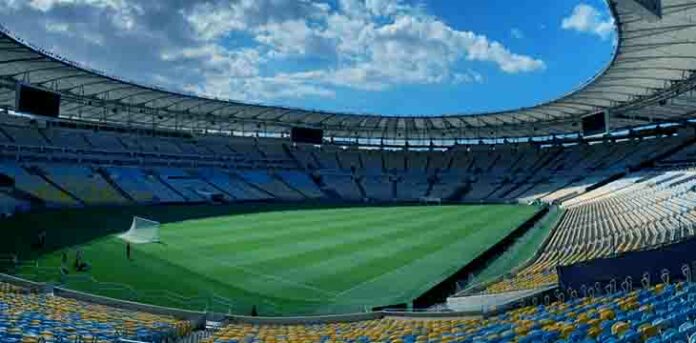 Vista da arquibancada do Maracanã