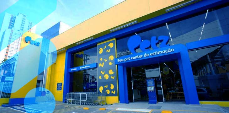 Fachada de uma franquia da Petz
