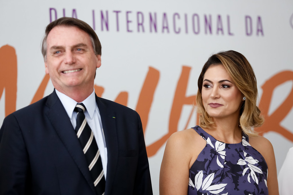michele bolsonaro e jair bolsonaro